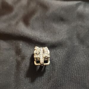 Pandora Silver Charm with Sparkling Accents